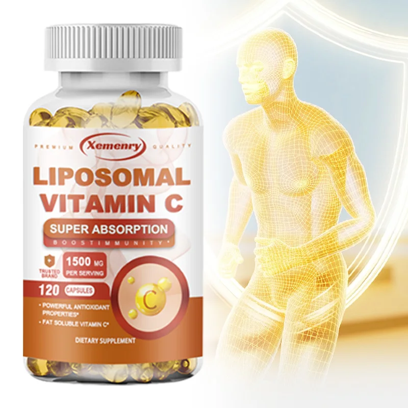 

Liposomal Vitamin C - Promotes Collagen Production, Provides Antioxidant Benefits, Brightens Skin Tone, Protects Heart Health