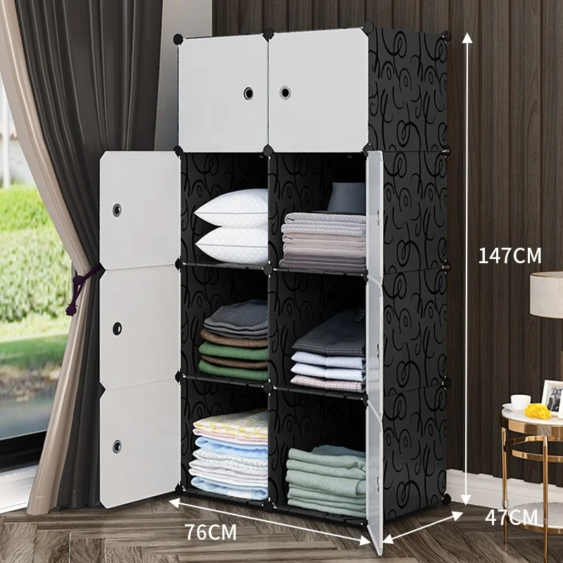 

8 Cubes Wardrobe Foldable Wardrobes for Clothes Armario Plegable Para Ropa Guarda Roupa Dobravel Closet Folding Wardrobe Armario