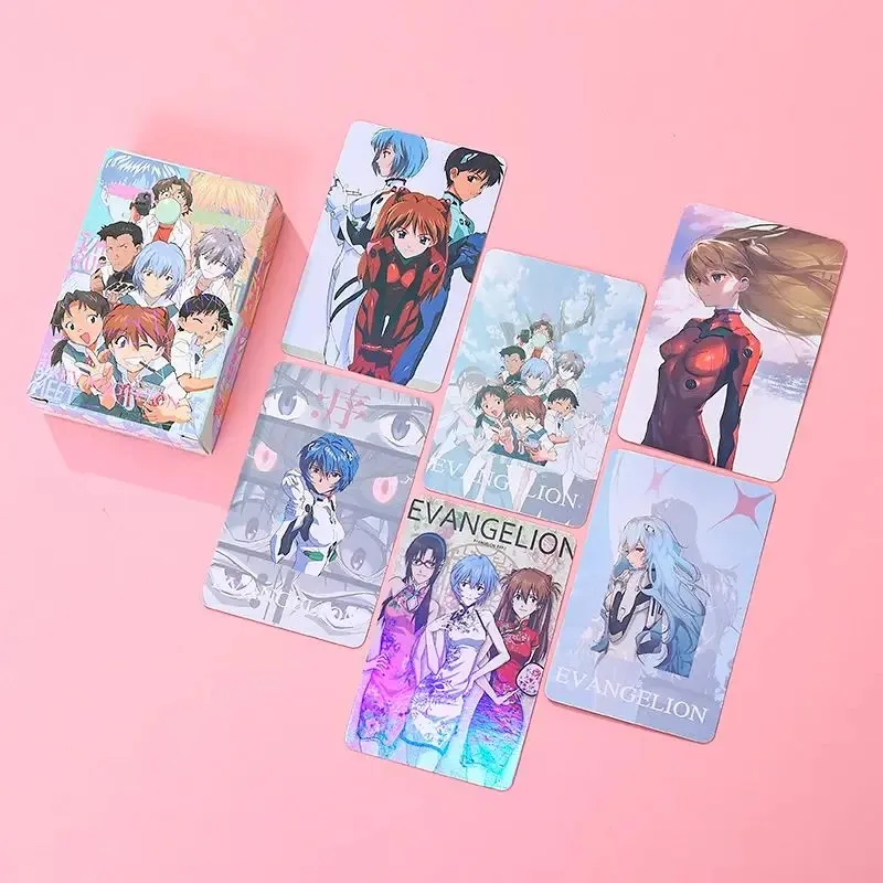 NEON GENESIS EVANGELION, EVA Ayanami Rei men and women anime cartoon high-definition laser cosplay card card postcard gift