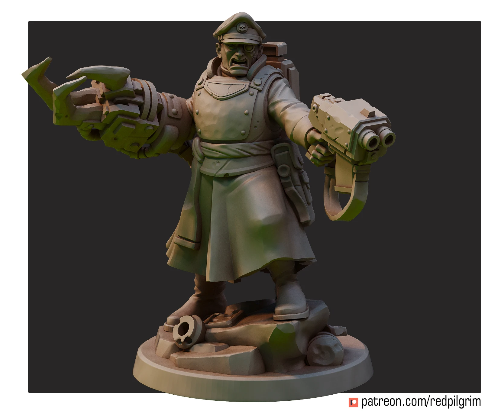 

Commissar Figure, Militarum Miniature, HQ Shooter, HD 3D Printed Resin Model, Fatansy Proxy Tabletop, Wargame, 3D Proxy