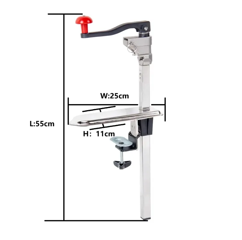 فتاحة علب الفولاذ المقاوم للصدأ المثبتة على الطاولة التجارية منتج جديد