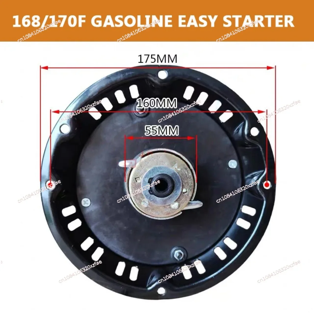 168/170F Hand-Cranked No-Pull Starter New Iron Case Gasoline Engine Micro Tiller Sprayer Water Pump Generator