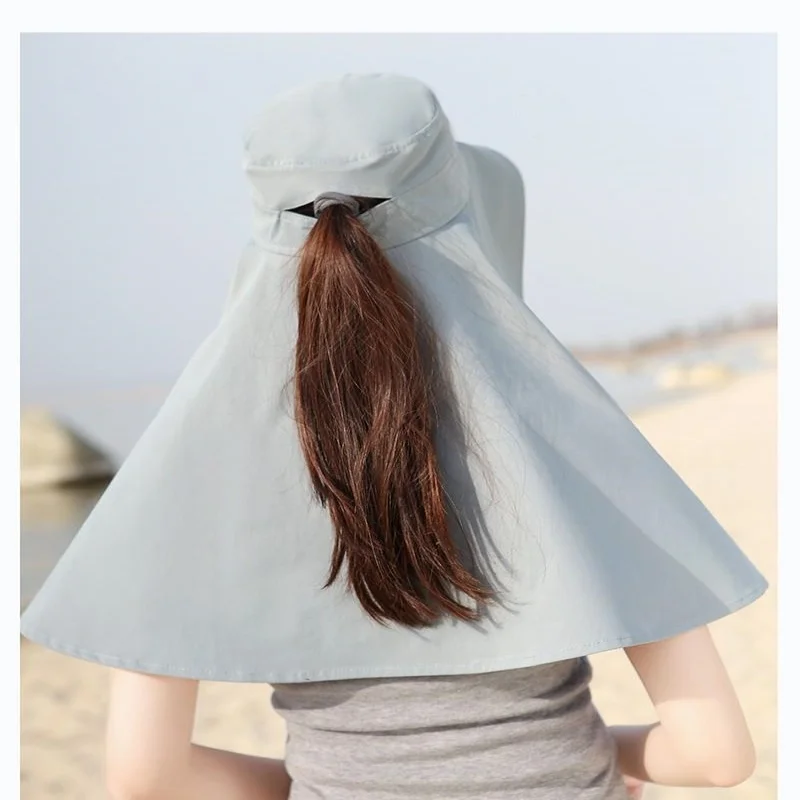 New 2024 sun hat with large brim for outdoor travel UV protectiosun protection for neck shoulder neckhat and face