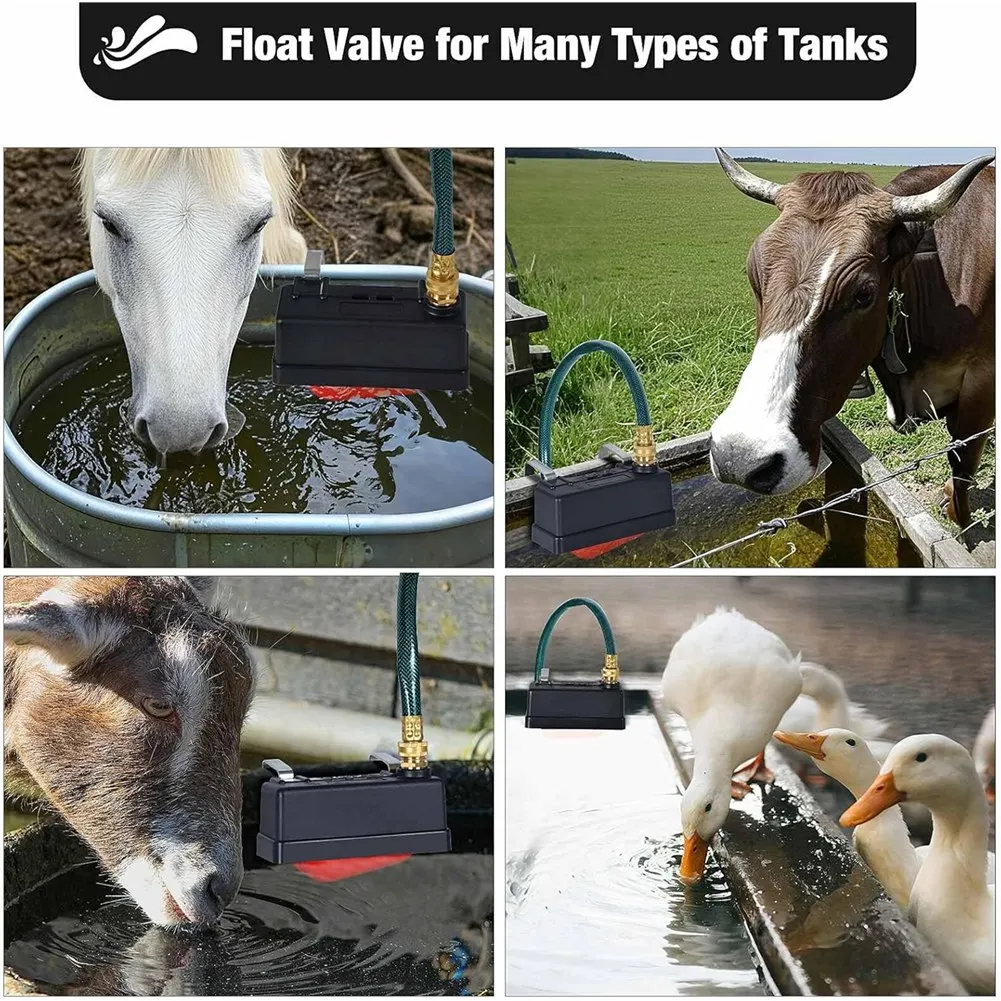 

Автоматический поплавковый клапан B08B для поения лошадей, поплавковый клапан для водных баков для скота, коров, коз на ферме