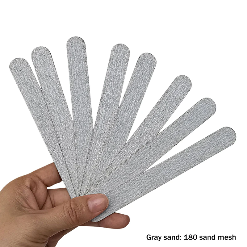 10 Pcs Professional Nail Files Sanding 100/180 Grit Buffer Double Side Nail Art Polish Tips Manicure Pedicure Care Tools