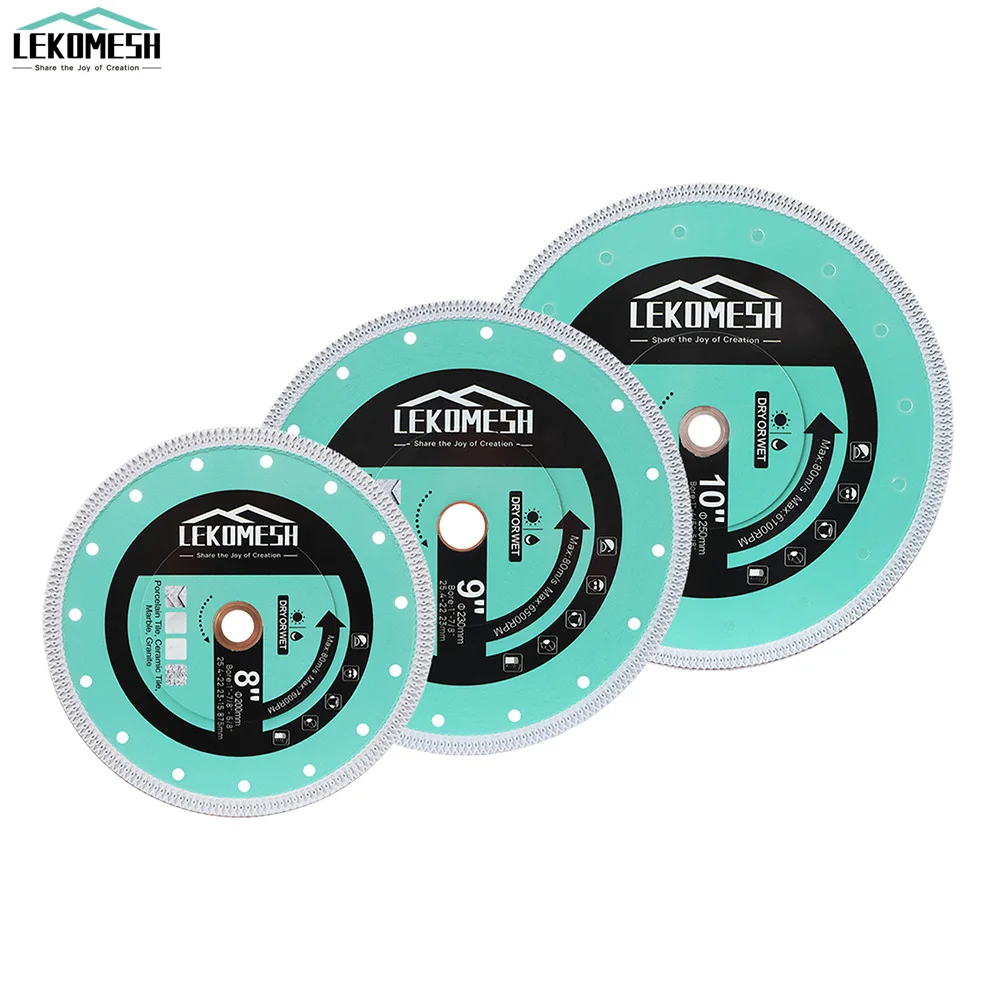 lekomesh-x-mesh-diamond-saw-blades-1-2pcs-turbo-cutting-disc-for-ceramic-tile-marble-granite-8-10inch-circular-disc-cutter-plate