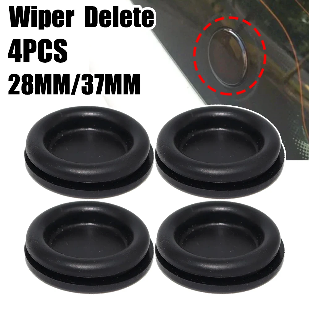 

4PC Car Rear Windshield Wiper Arm Delete Bung Grommet Blade Rubber Plug Waterproof Block Off Tailgate For Renault Megane Mk2 Mk3