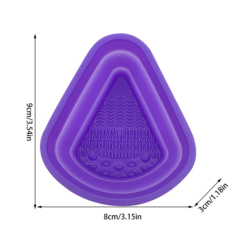 Siliconen make-upborstelreiniger Opvouwbare spons Bladerdeeg Reinigingskom Oogschaduwborstels Wassen Zachte mat Schoonheidstools Scrubber Box