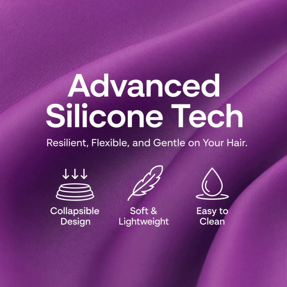 Silicone Material Hair Dryer Diffuser Portable Collapsible Design Collapsible Diffuser Attachment Professional Easy Install