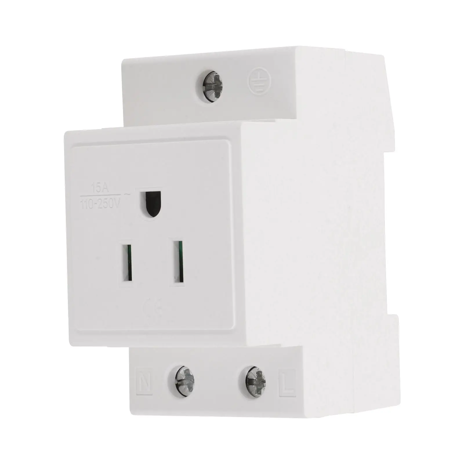 Protective For Earthing Enabled DIN Rail Socket For GAW For Distribution Panels Using Standard 35mm DIN Rail Mounting