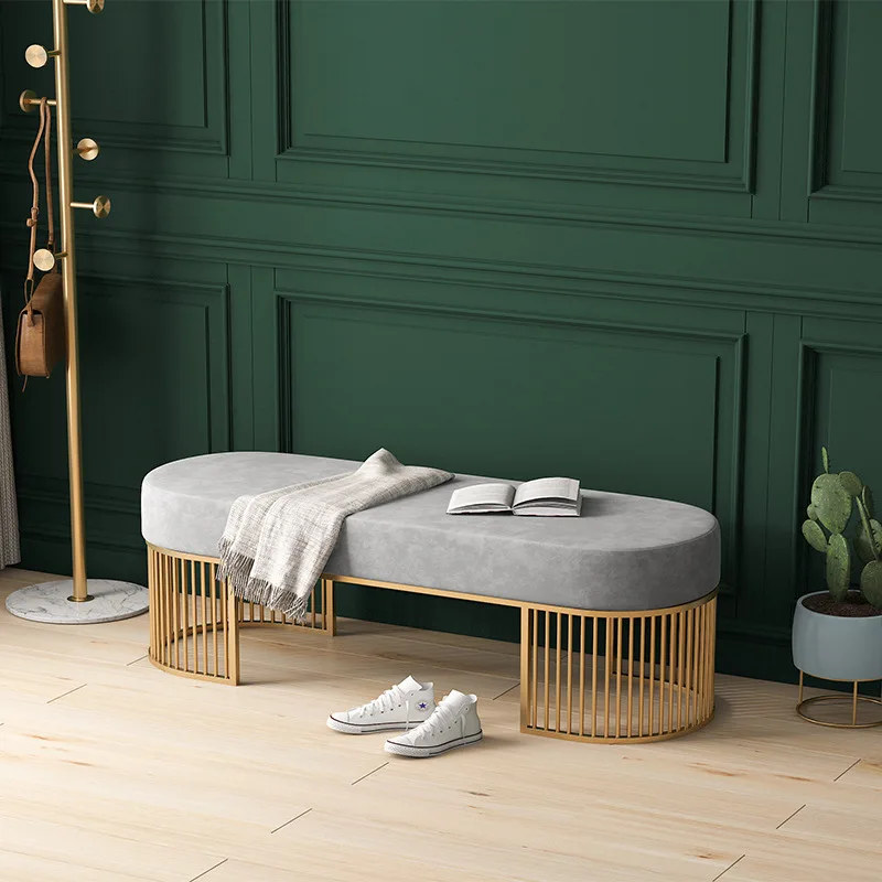 Home Door Shoe Stool Simple Bedroom Bedside Stool Clothing Fitting Room Rest Stool