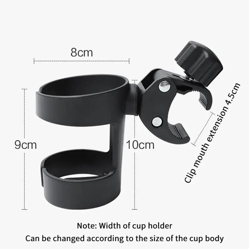 Adaptable Universal Stroller Cup Holder for Baby Stroller Bike with Secure Water Bottle Compartment