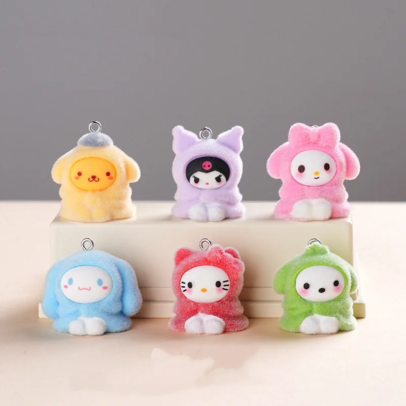 

6/60 шт. Sanrio серии плюшевый брелок кулон смола кукла сумка висячие ювелирные изделия DIY ювелирные аксессуары