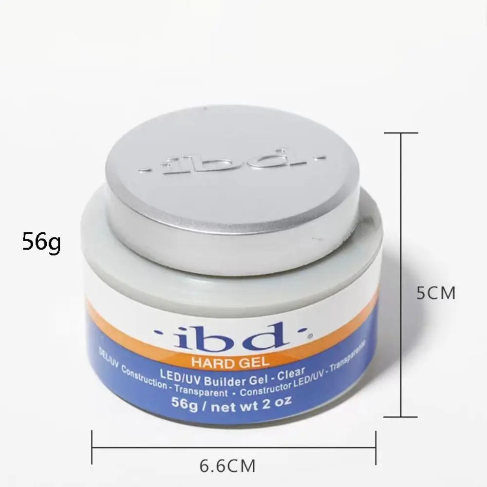 Gel ekstensi kuku UV 56g, produk peningkatan kuku bening/putih/merah muda tanpa rasa sakit Gel keras UV transparansi tinggi