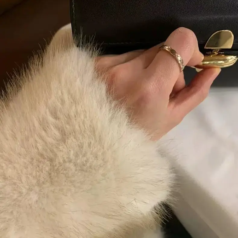 معطف Tagkita ort Plu Fur Jaet بياقة كسول للعام الجديد بوابة الشرق أونصة معطف جلدي صديق للبيئة للتنقل Sle Long Sve Thi... #5