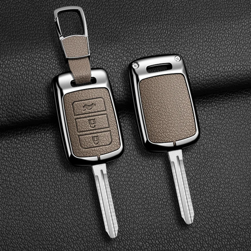 

Zinc Alloy Leather Remote Key Case Shell for Honda Accord FIT CR-V XRV VEZEL CITY JAZZ CIVIC HRV FRV 2013 2016 Accessories