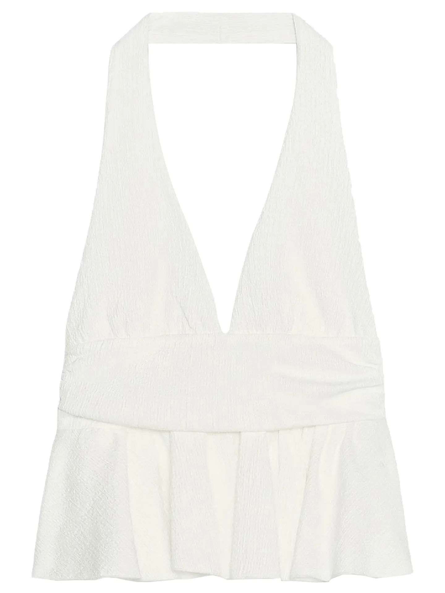 ZAPRHA 2025 été nouvelle fille Sexy épicé Bal multicouche décoration col suspendu Neline haut polyvalent femmes gilet