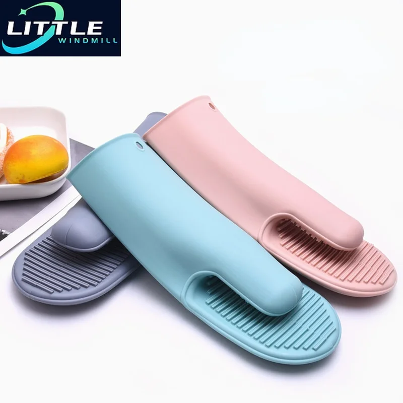 

Silicone Heat Resistant Gloves Clips Insulation Non-slip Oven Mitts Pot Holder Baking BBQ Cook Tools Kitchen Для кухни