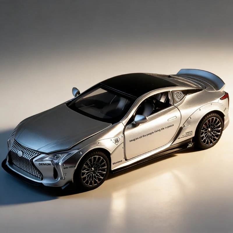

Модель спортивного автомобиля LC500 из сплава 1/32 с функцией отката, звуковыми и световыми эффектами, имитация автомобиля, подарок для студентов