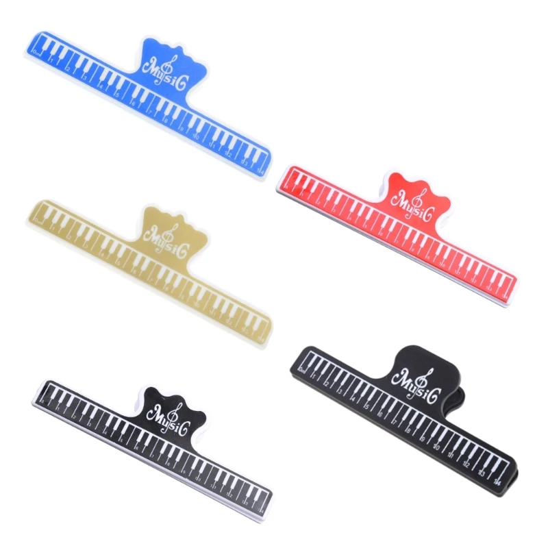 Colorful Plastic Music Book Page Note Clip Piano Holder Music Score Fixed Clip Guitar Violin Piano Player Spring DropShipping