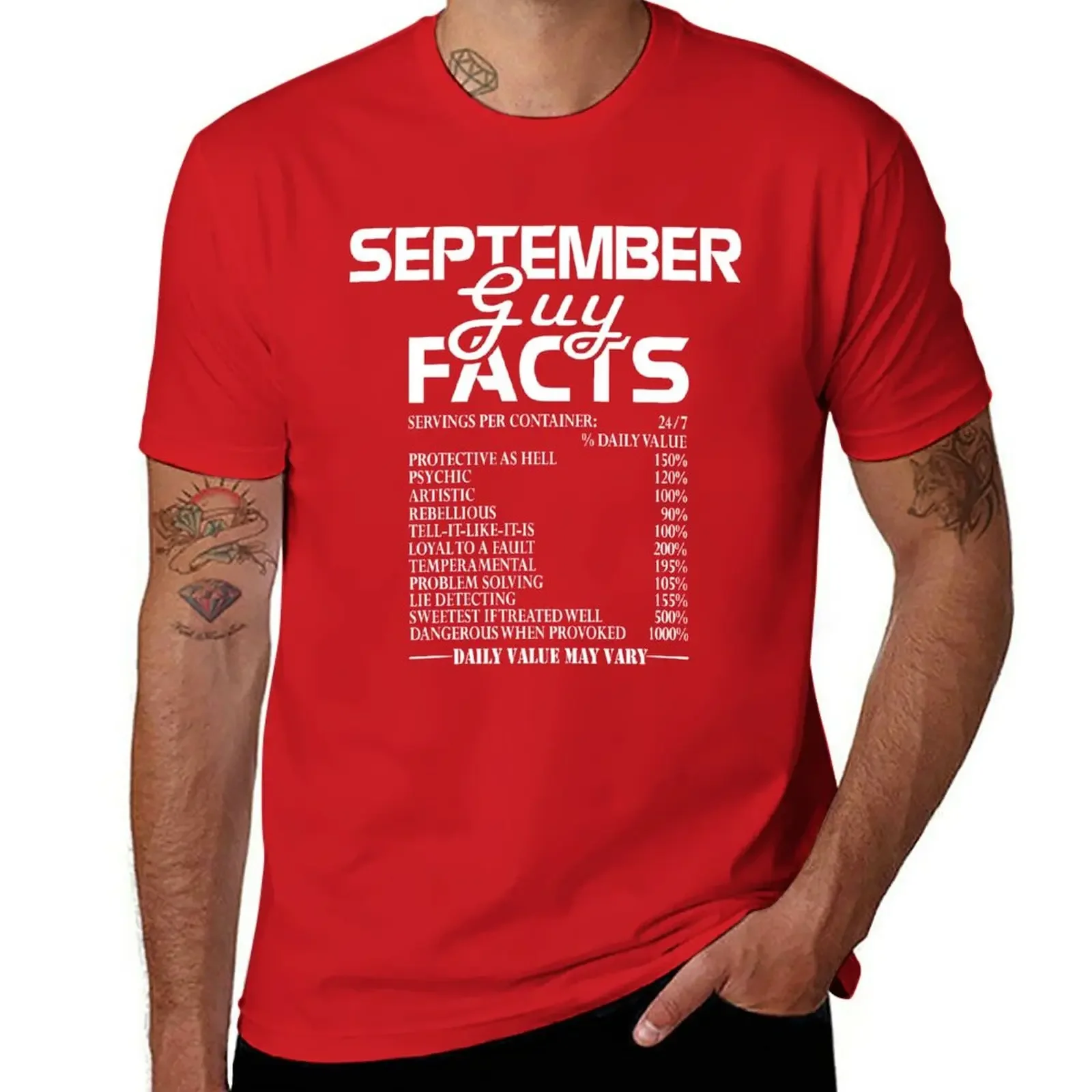 

September guy facts T-Shirt Aesthetic clothing boys whites aesthetic clothes oversized t shirts for men