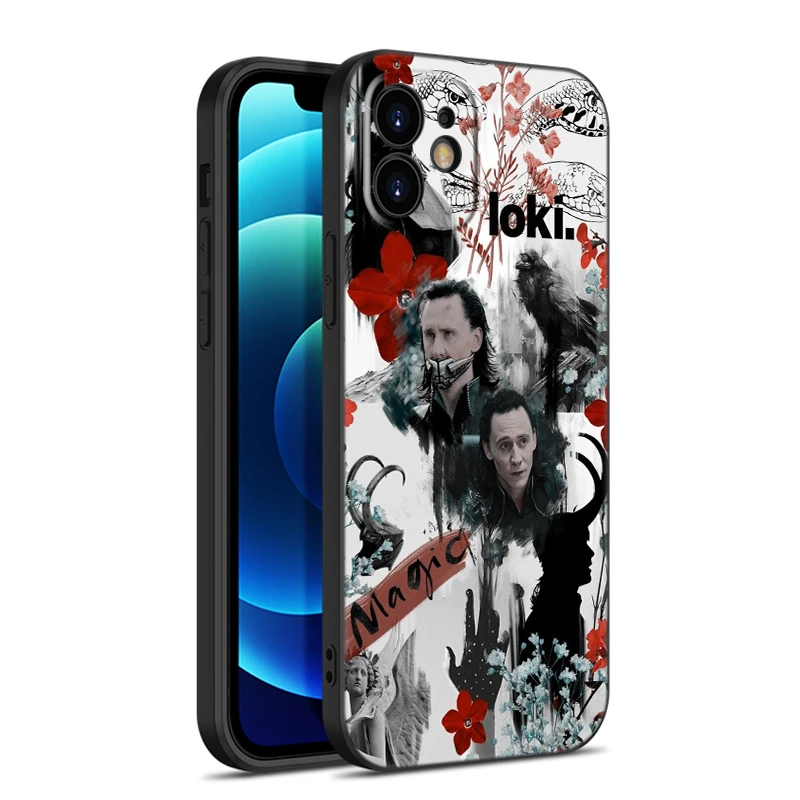 مارفل لوكي جراب هاتف أسود ، غطاء كرتون لـ OnePlus ، Ace 3 ، 3V ، 2V ، 2 ، 12R ، 11 ، 10T ، 9RT ، 9Pro ، Nord CE4 ، CE3 ، CE2 ، لايت 2T ، N30SE