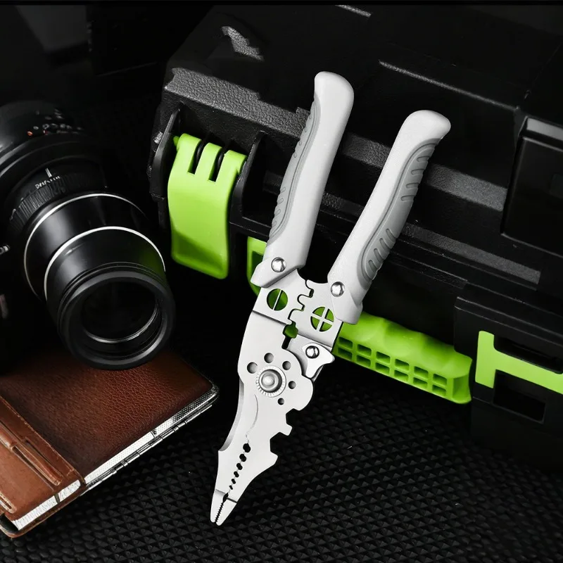 

Multi-function Wire Stripper 21 in 1 Adjustable Electrician Special Wire Stripping Non-slip Scissors Household Hardware Tools