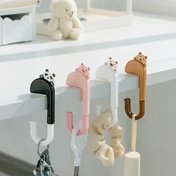 Travel Portable Plastic Bag Hook Cute Animal for Hanging Decorative Table Purse Bag Hooks Wall Storage Holder Handbag Hanger 1pc