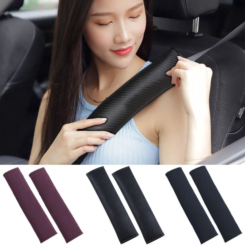 

Suede Seat Belt Padding Pad For Chrysler 300c PT Cruiser 200 200c Pacifica STRATUS JS ASPEN Voyager RT neon Grand Accessories