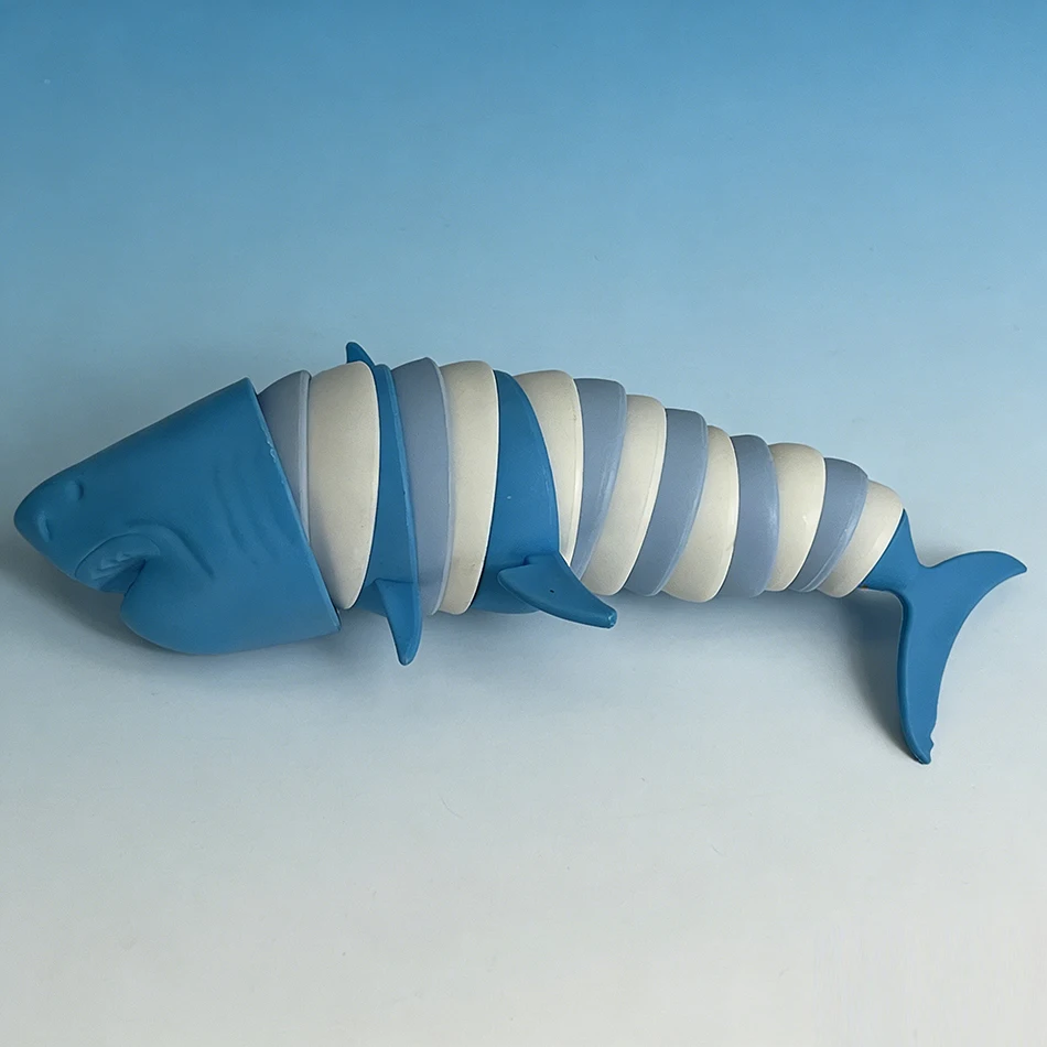 

Toys PVC Stress Relief Fidget Kids Adults Funny Buckle Slug Dolphin Shark Anxiety Antistress Squishy Toy Keychain Accessories