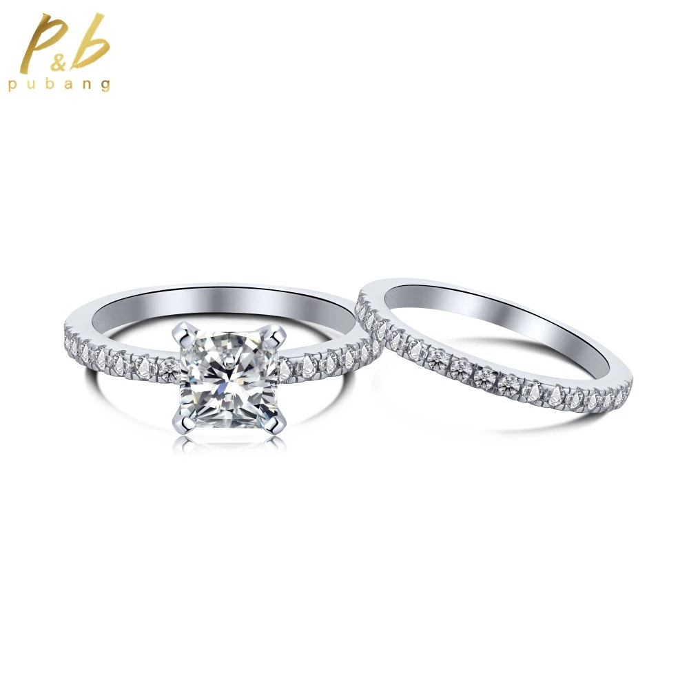 

PuBang Fine Jewelry Solid 925 Sterling Silver VVS Created Moissanite Diamond Cocktail Ring for Women Wedding Gifts Free Shipping