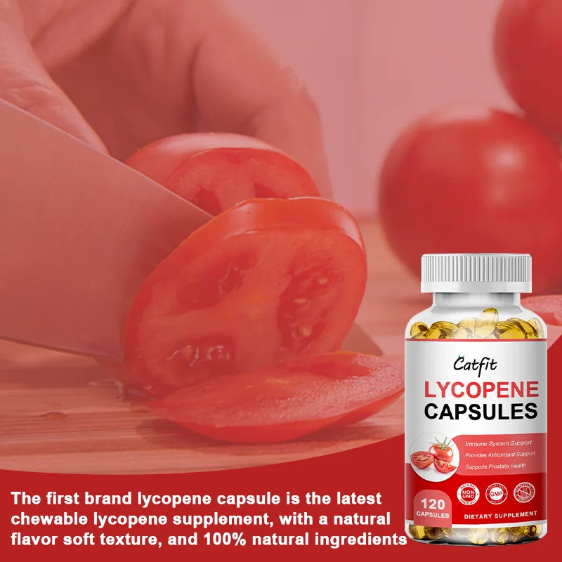 Natural lycopene Capsule，Antioxidant Reduce Cholesterol Heart &Andcardiovascular Care Male Prostate Supplement Non-GMO