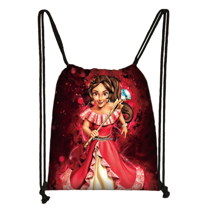 Disney Elena of Avalor Princess Daily Casual Bag Boy Girl Knapsack Drawstring Bags Storage Bag Shopping Beach Bags