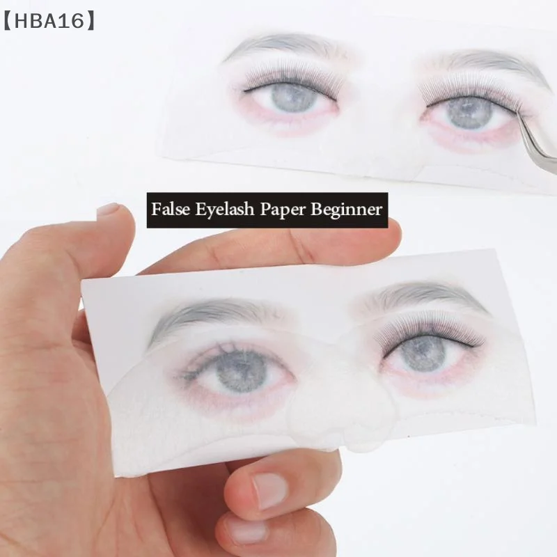 (HBA16) 10 個つけまつげカード初心者ラッシュマップチャートうっすらとしたまつげ再利用可能なメイクトレーニングまつげエクステンションツール Simulat
