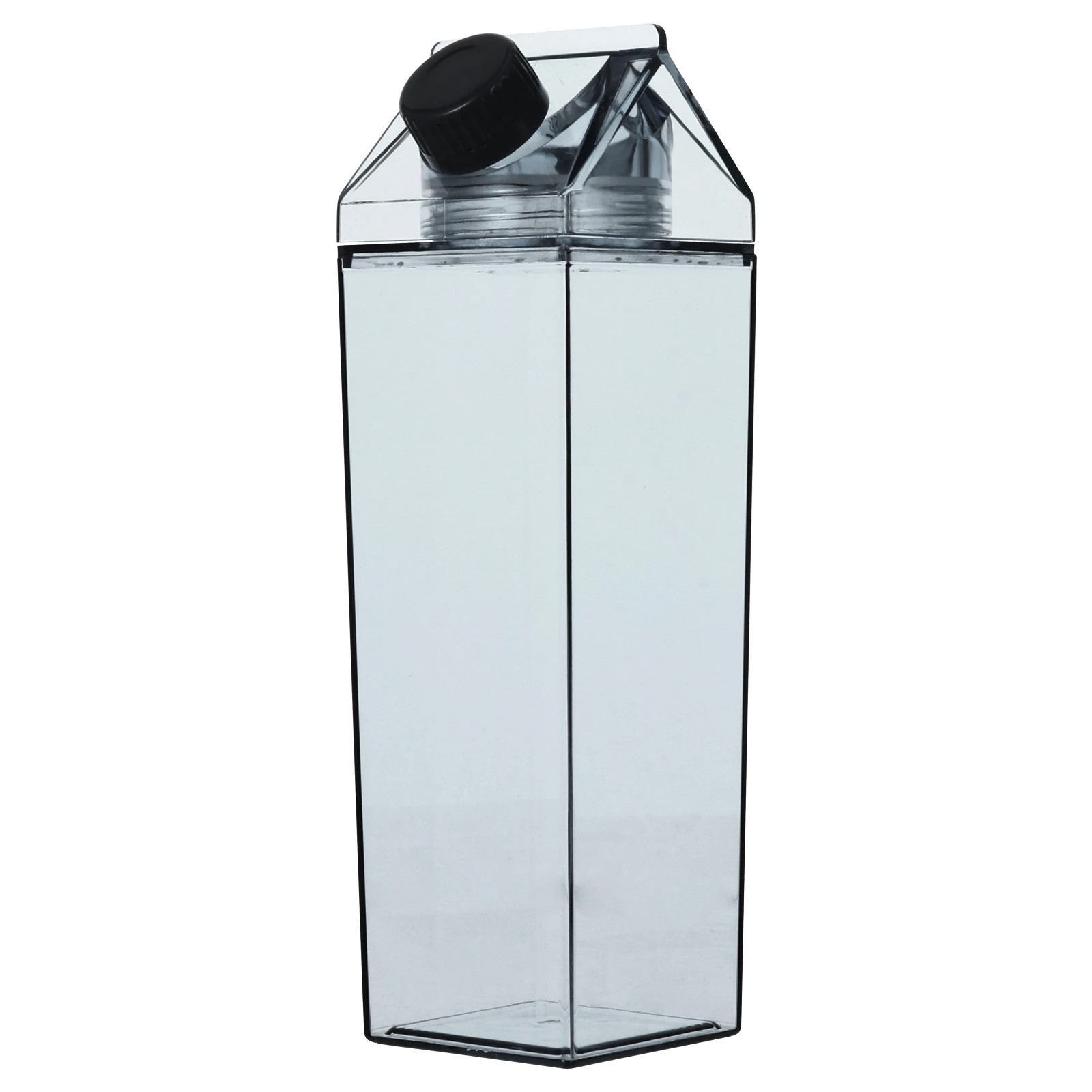 

Milk Bottle Water Reusable Bottles Clear Leakproof Portable Drinking Black Beverage Travel Child