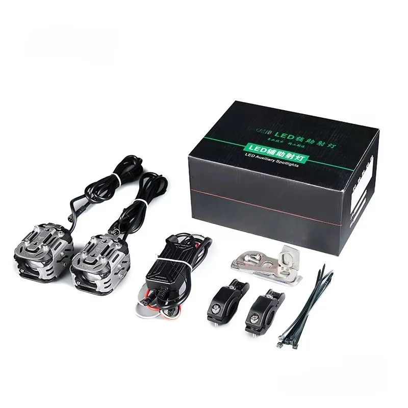 60W Wired Backlight Switch Fog Assisted Light Emitting Diode Motorcycle Kit Light