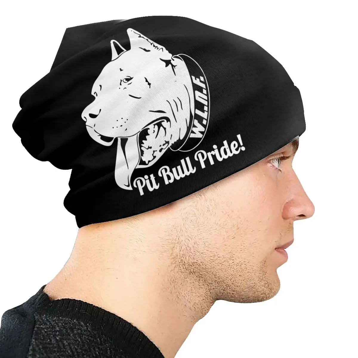 PitBull Pride Pit Bull Skullies قبعات حريمي الهيب هوب في الهواء الطلق للجنسين قبعات الكبار الصيف الدافئة ذات الاستخدام المزدوج بونيه الحياكة القبعات