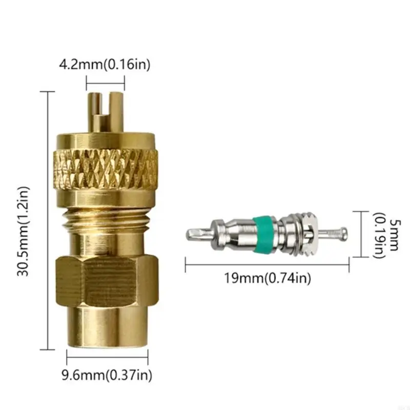 Connettore tubo tubo per tubi per tubi per tubi in ottone M6CB per condizionatore d
