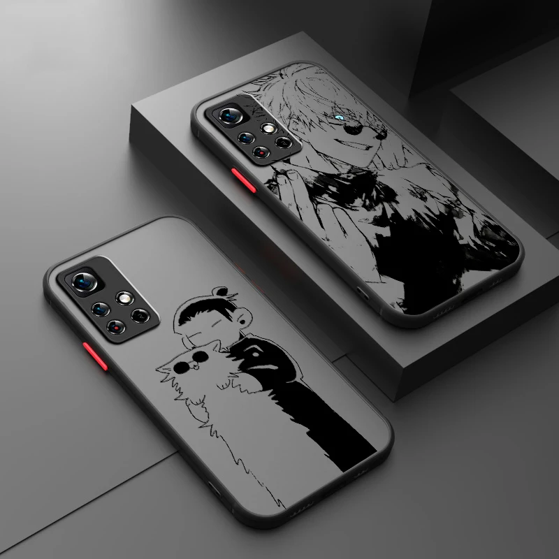 Anime Gojo Awakens Fashion Frosted Translucent For Redmi Note 13 12 12S 12T 11 11T 11E 10 10S 9 Pro Plus 5G Funda Phone Case