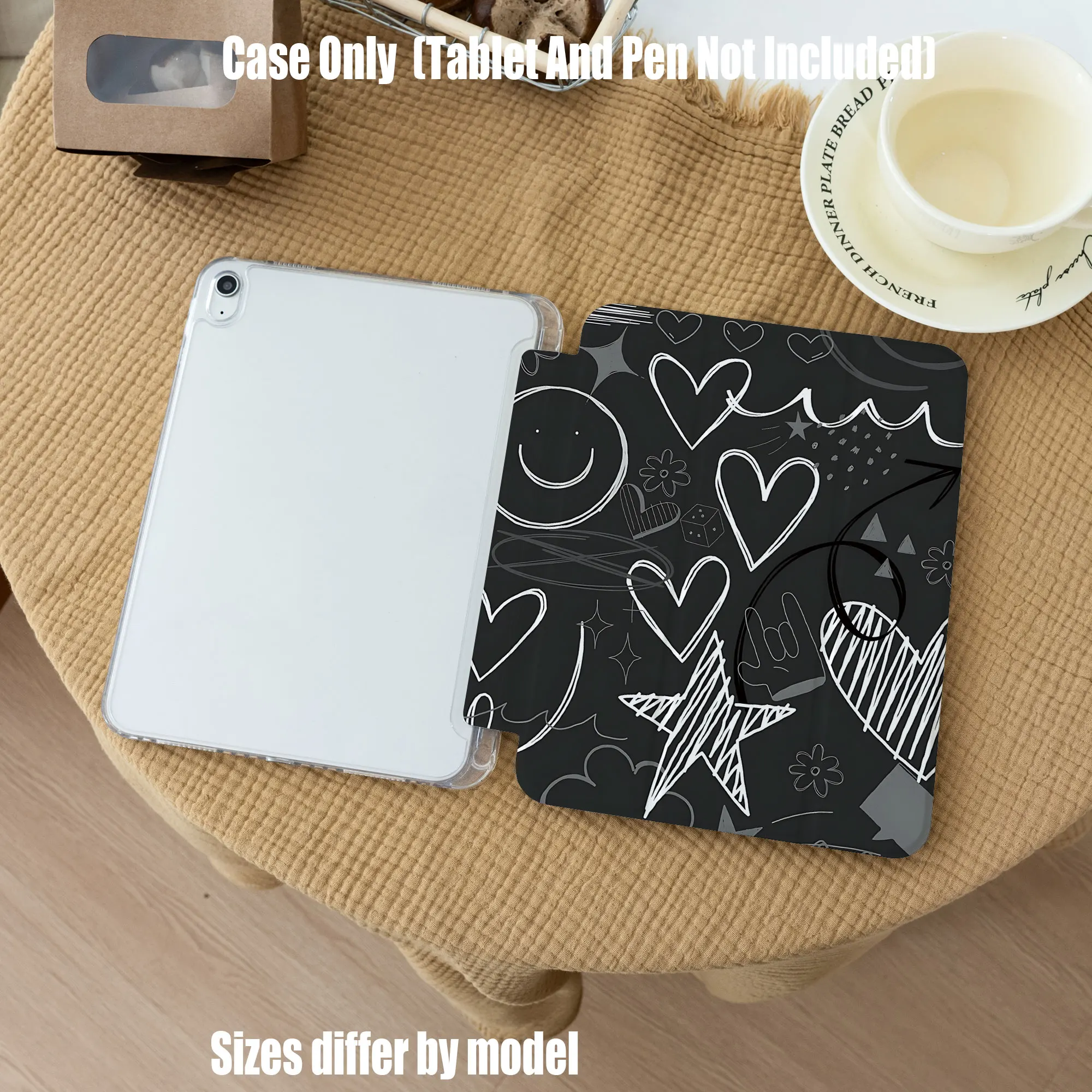 Slim Fit Premium TPU Tablet Cover, Shockproof Durable Lightweight Protective Case for iPad Samsung Huawei Honor Redmi Xiaomi
