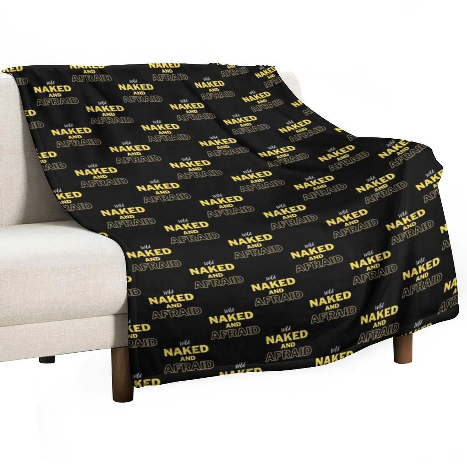 

Funny Naked and Afraid TV Show Fan Gift Throw Blanket bed plaid warm winter Thin Soft Big Blankets