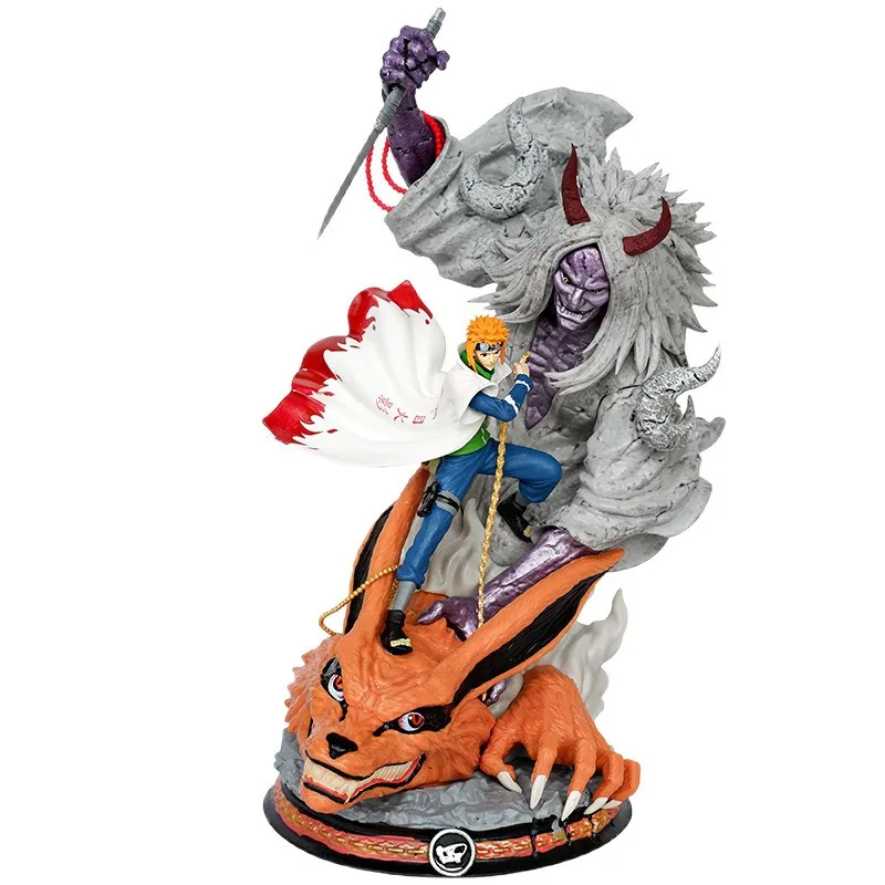 23cm naruto minato namikaze quarta hokage figura de ação shiki fujin anime modelo ornamento de mesa colecionável presente de natal