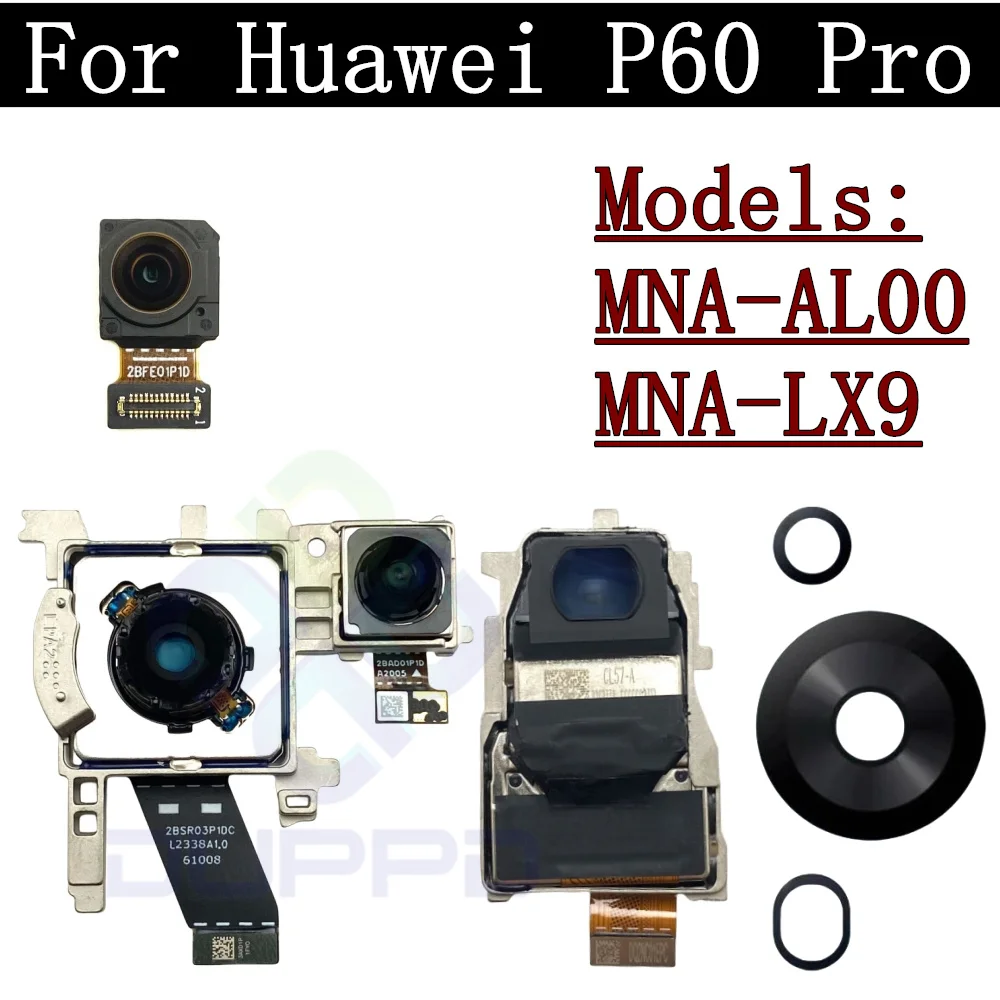 Back Camera Lens Cover For Huawei P60 Pro P60Pro MNA-AL00 LX9 Front Rear View Frontal Main Facing Small Camera Module Flex Parts