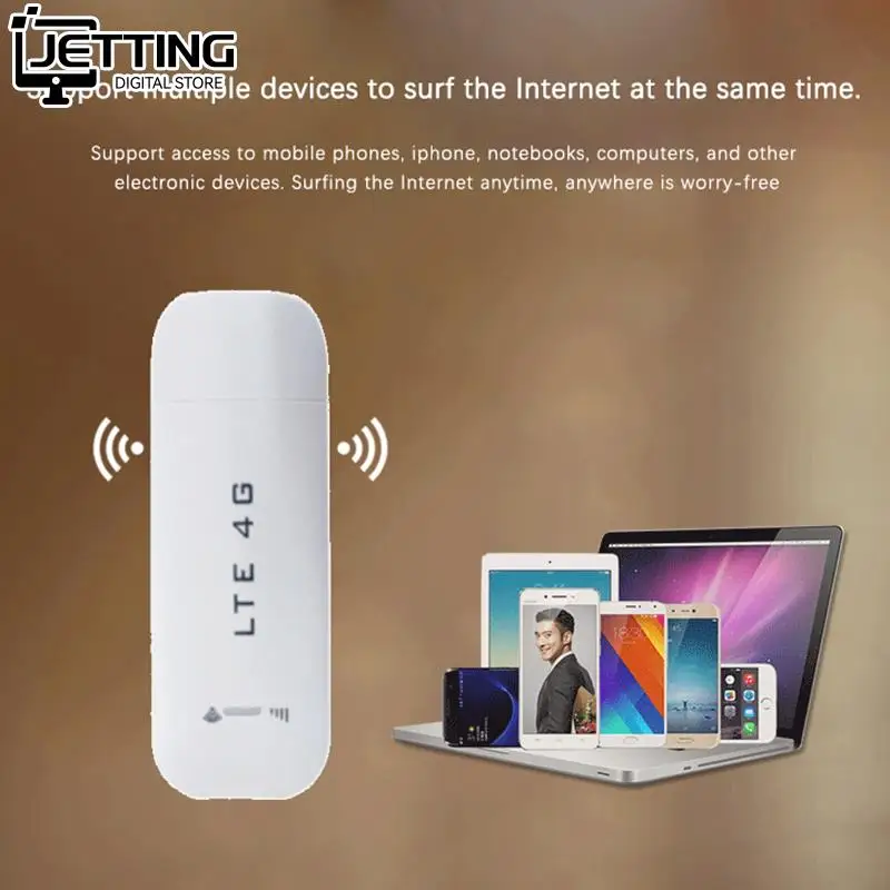 4G LTE Wireless USB Dongle WiFi Router 100Mbps Mobile Broadband Modem Stick Sim Card USB Adapter Pocket Router Network Adapter