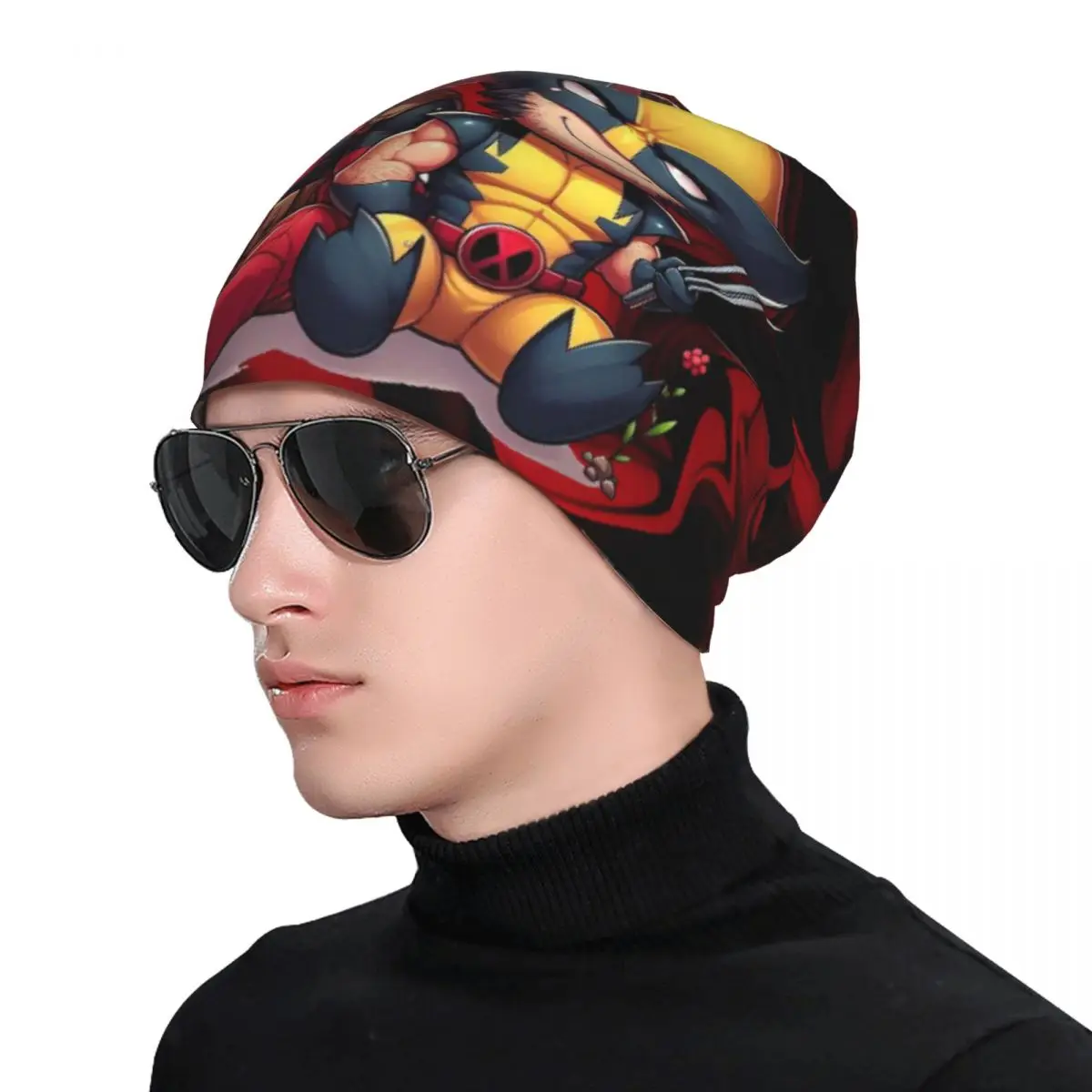 Hat 2024 MARVEL Video Thin Caps For Men Women Deadpool & Wolverine Skullies Beanies Ski Caps Soft Bonnet Hats