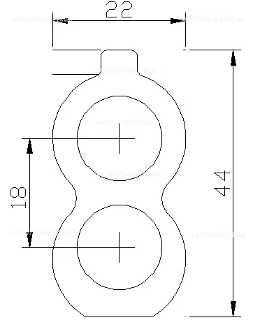 Bipolar Electrode Experimental Electrode Sheet 44*22mm EMG Signal Acquisition Double Button Electromyography Electrode Sheet