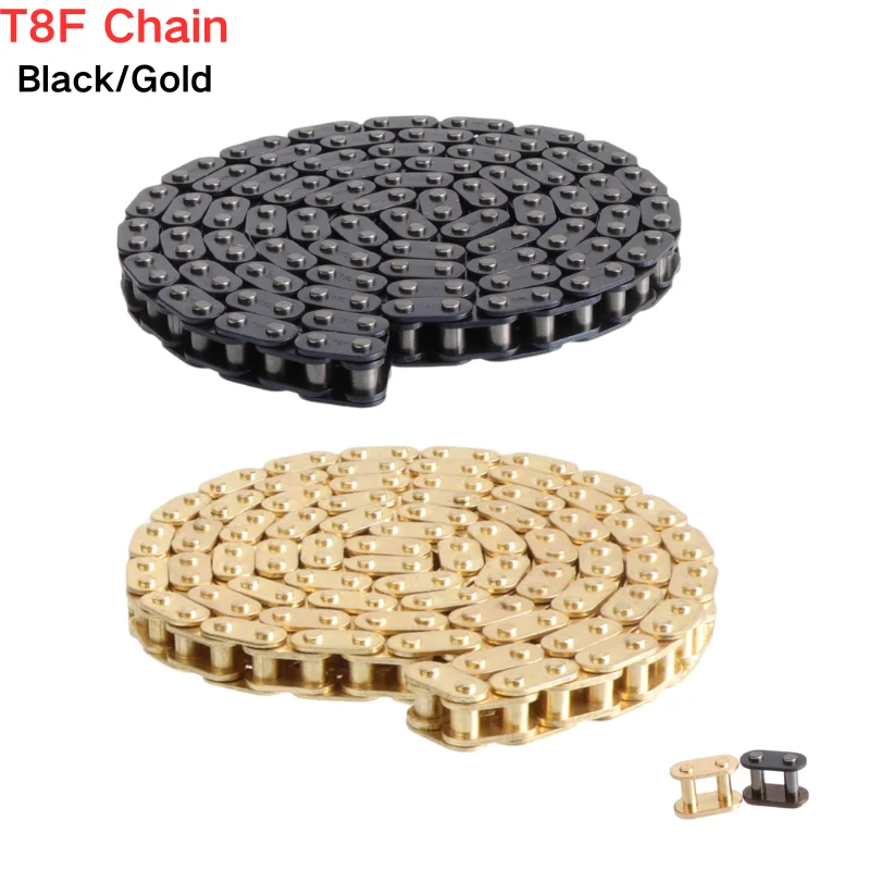 AliExpress NONE T8F Chain Link 88L-156L With Spare Master For 47cc 49cc 2 Stroke Engine Minimoto Pocket Bikes Small Dirt Bike Go Kart ATV Quad