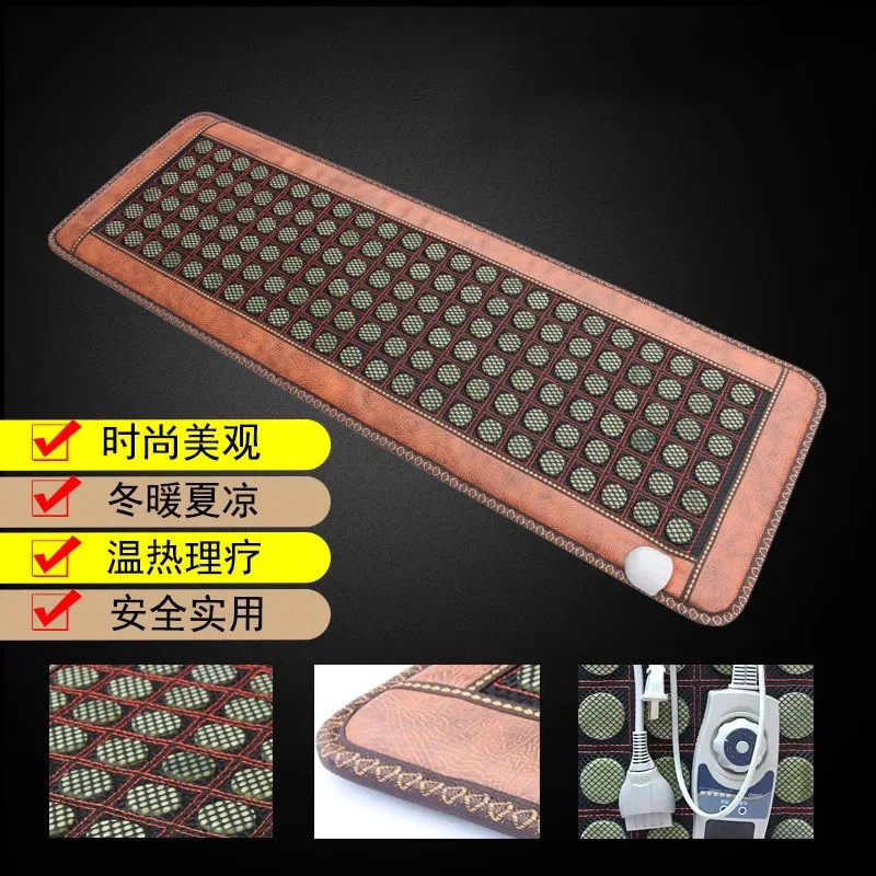 220V heating jade electronic heat sofa cushion pad jade Physical therapy cushion mattress mat 50*150cm