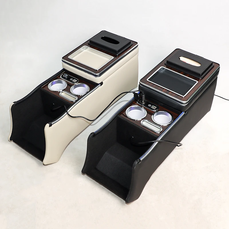 

For Honda Odyssey Car Armrest Box Storage Console Central Odyssey Elysion Leather Car Armrest With Wireless Charger
