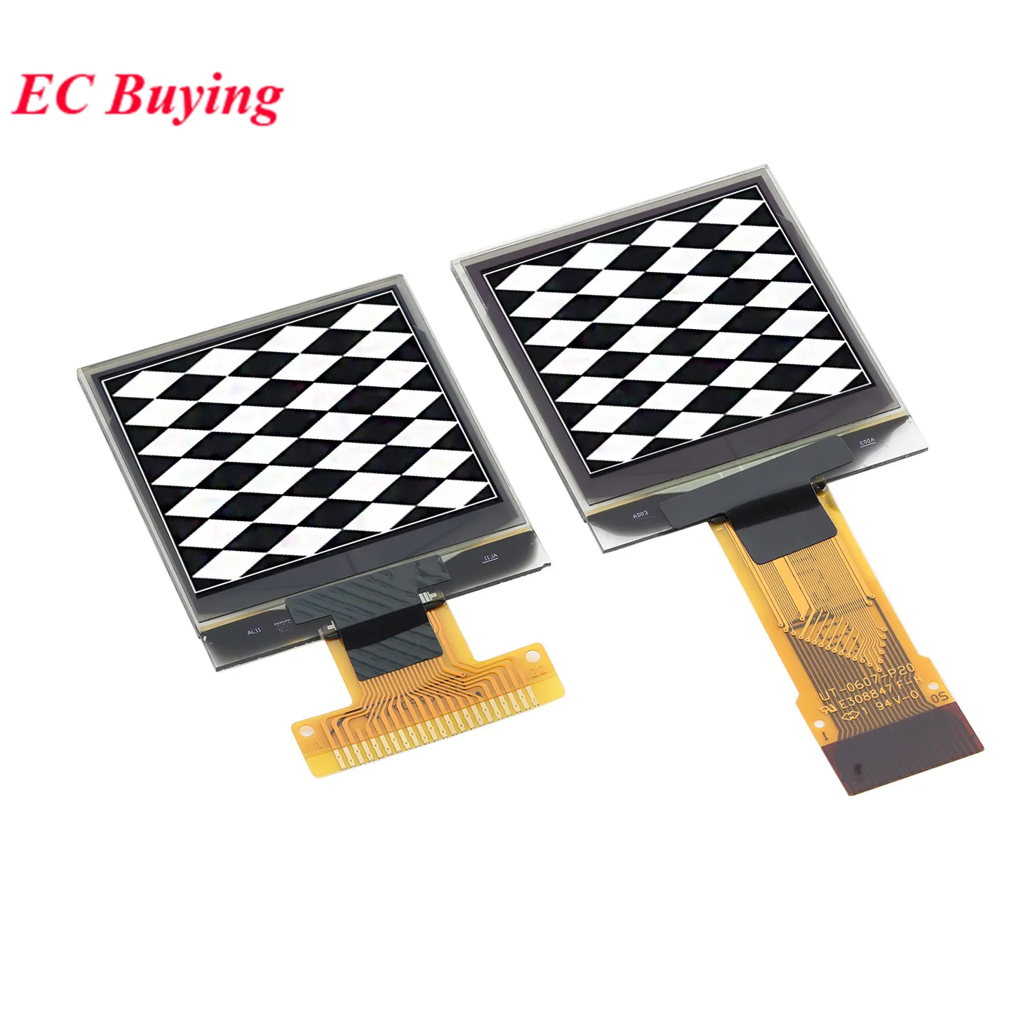 1.12 inch OLED Display LCD Module SH1107 Driver 128x128 Dot Matrix White 1.12'' Bare Screen Plug-in 22PIN/20PIN Weld IIC I2C SPI